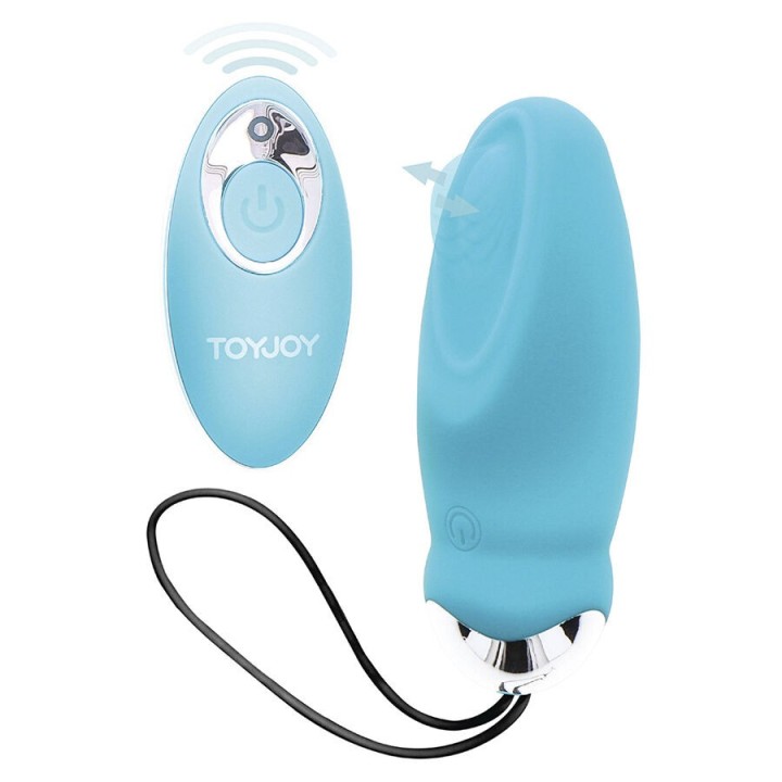 TOYJOY - HAPPINESS I'M SO EGGCITED REMOTE CONTROL VIBRATOR BLUE - D-243823 - Teknashop Ltd