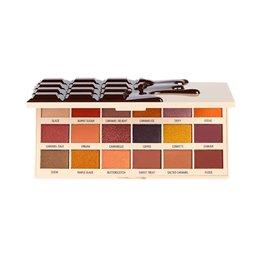 Makeup Revolution, I Heart, Eyeshadow Palette, Caramel Nudes Chocolate, 18 Shades, 18 g - Teknashop Ltd