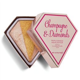 I Heart Revolution, Champagne & Diamonds, Highlighter Powder, Triple Baked, 10 g - Teknashop Ltd