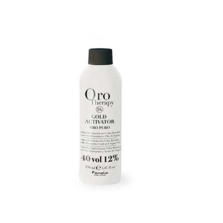 Oro Therapy,  Gold, Hair Oxidant Lotion, 12%, 40 vol, 150 ml - Teknashop Ltd