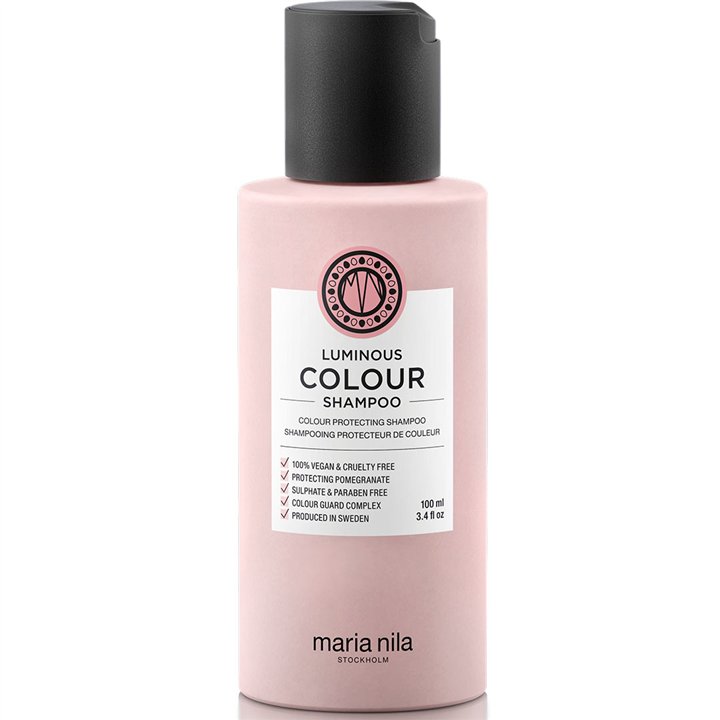 Maria Nila, Luminous Colour, Hair Shampoo, For Colour Protection, 100 ml - Teknashop Ltd
