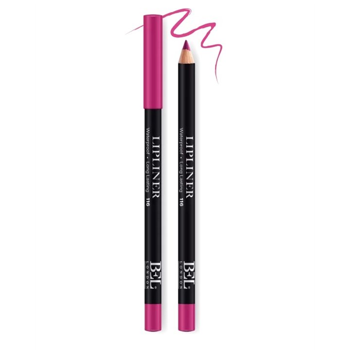 Bel London, BEL London, Hydrogenated Vegetable Oil, Waterproof, Contour, Lip Liner, 116, Pink, 0.78 g - Teknashop Ltd