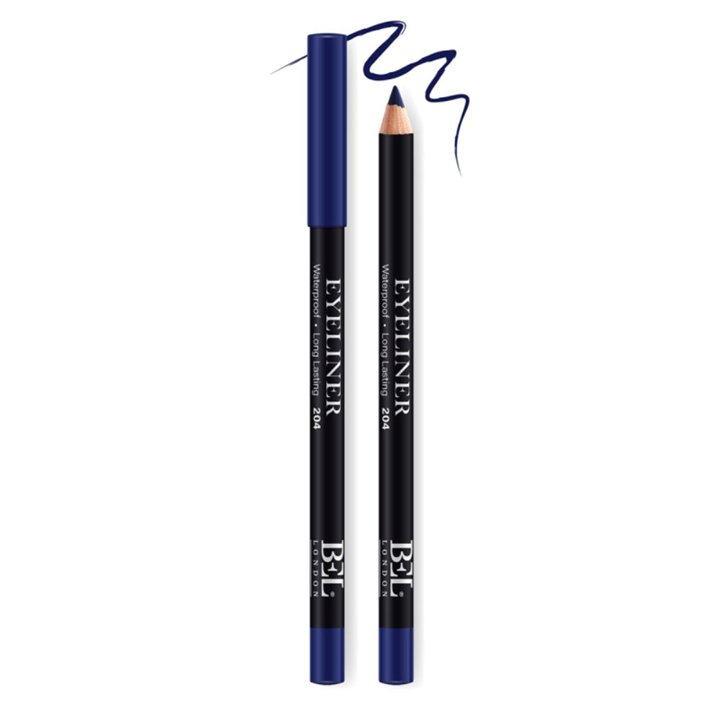 Bel London, BEL London, Hydrogenated Vegetable Oil, Waterproof, Colour, Long Lasting, Gel Pencil Eyeliner, 204, Blue, 0.78 g - T