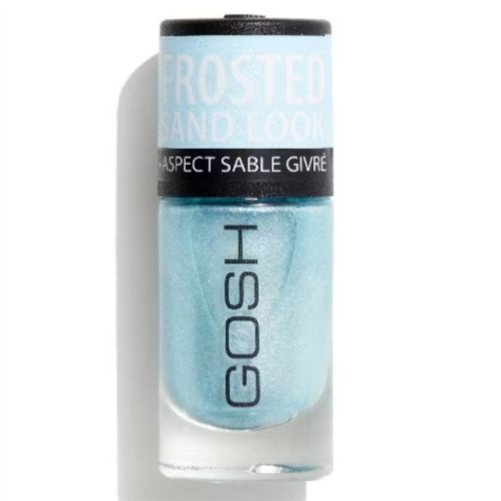 Gosh, Glittery, Matt Finish, Nail Polish, 06, Frosted Soft Blue, 8 ml - Teknashop Ltd