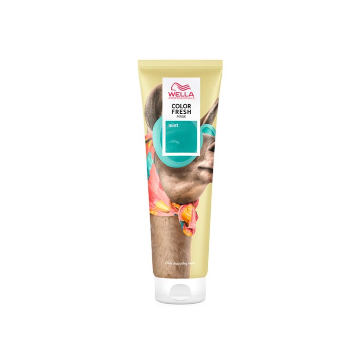 Wella Professionals, Color Fresh Masks, Silicone Free, Hair Colouring Cream Mask,  Mint, 150 ml - Teknashop Ltd