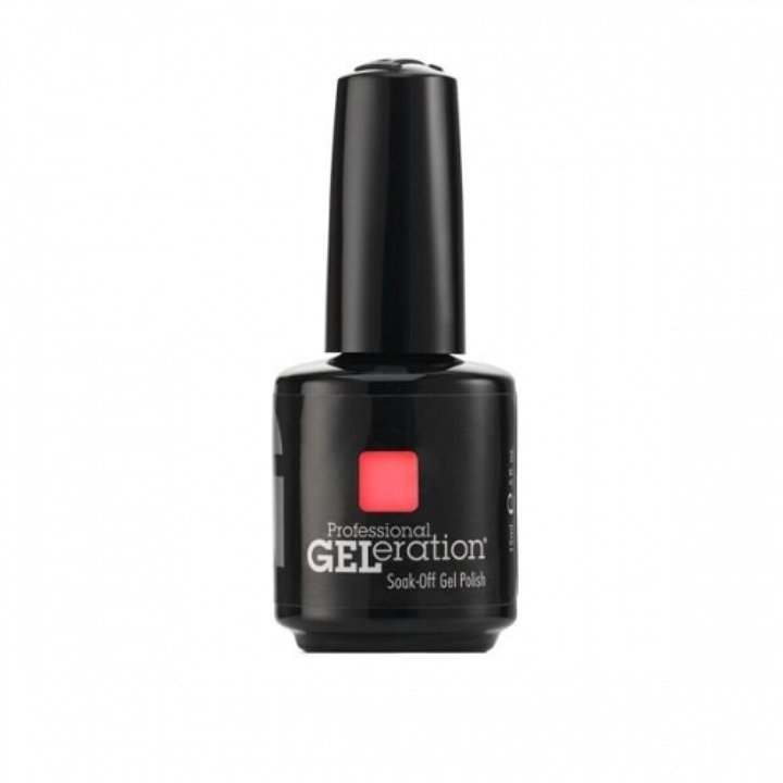 Jessica, GELeration Colours, Semi-Permanent Nail Polish, GEL-1014, Pucker Up, 15 ml - Teknashop Ltd