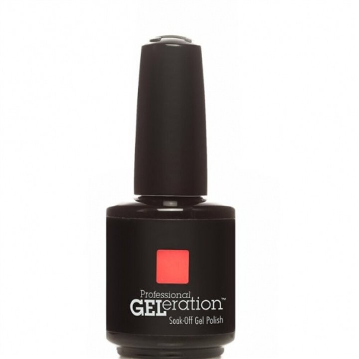 Jessica, GELeration Colours, Semi-Permanent Nail Polish, GEL-947, Bindi Red, 15 ml - Teknashop Ltd