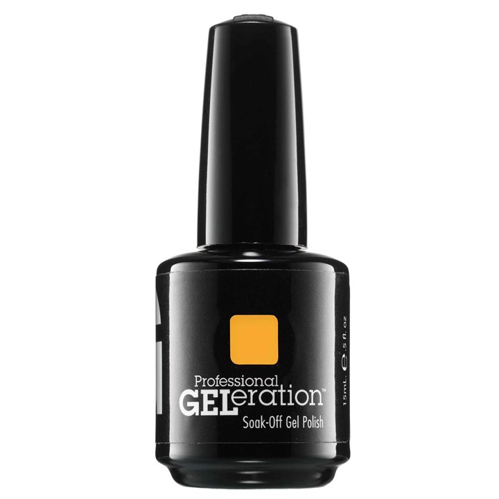 Jessica, GELeration Colours, Semi-Permanent Nail Polish, GEL-944, Totally Turmeric, 15 ml - Teknashop Ltd