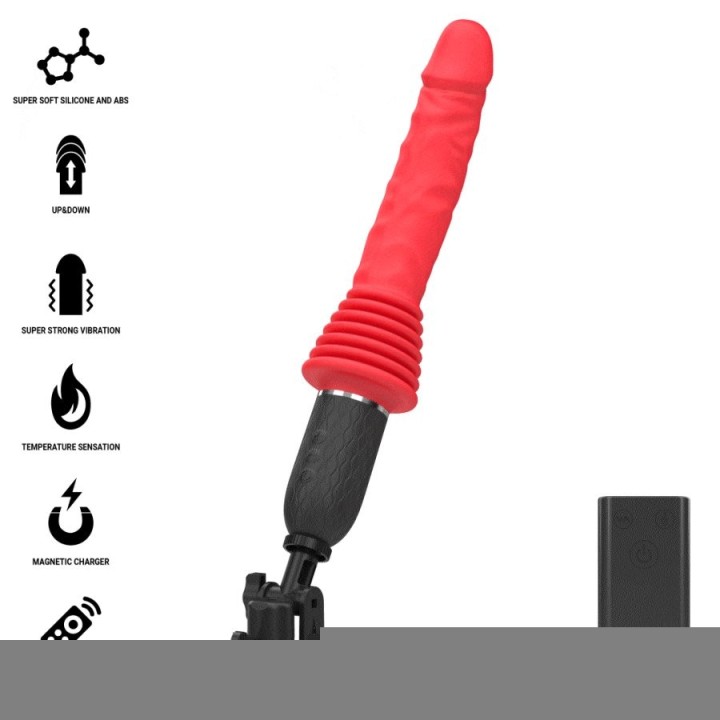 INTENSE - CYNTHIA REMOTE CONTROL THRUSTING VIBRATOR WITH HEAT - D-244830 - Teknashop Ltd
