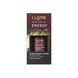 I Love, Wellness Energy, Orange & Bergamot, Essential Oil, 10 ml - Teknashop Ltd