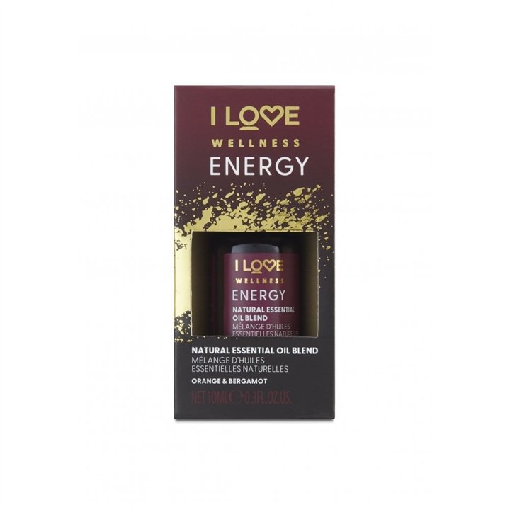 I Love, Wellness Energy, Orange & Bergamot, Essential Oil, 10 ml - Teknashop Ltd