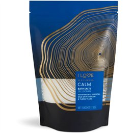 I Love, Wellness Calm, Essential Oils, Bath Salt, 500 g - Teknashop Ltd