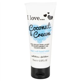 I Love, I Love..., Hydrating, Hand Lotion, Coconut & Cream, 75 ml - Teknashop Ltd