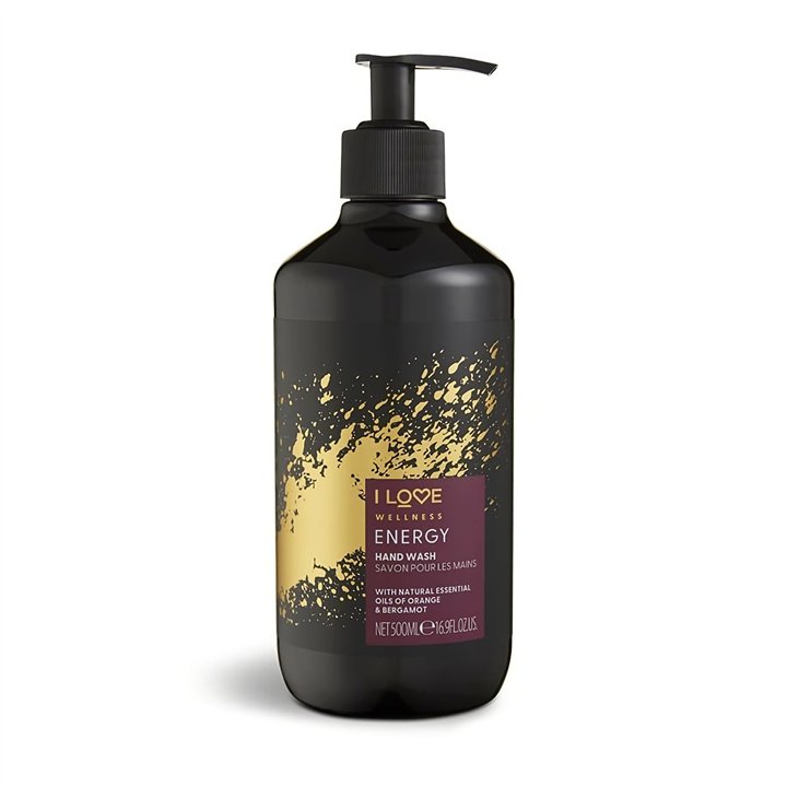 I Love, Wellness Energy, Orange & Bergamot, Cleansing, Liquid Soap, For Hands, 500 ml - Teknashop Ltd