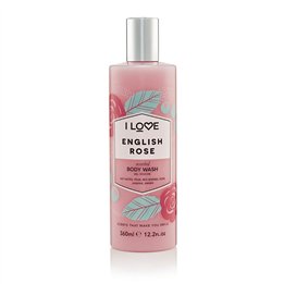 I Love, English Rose, Hydrating, Shower Gel, 360 ml - Teknashop Ltd