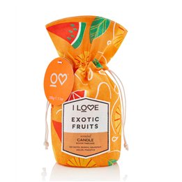 I Love, Exotic Fruits, Mango, Grapefruit, Mango, Pineapple, Scented Candle, 160 g - Teknashop Ltd
