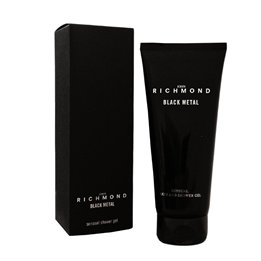 John Richmond, Black Metal, Natural, Cleansing, Shower Gel, 200 ml - Teknashop Ltd