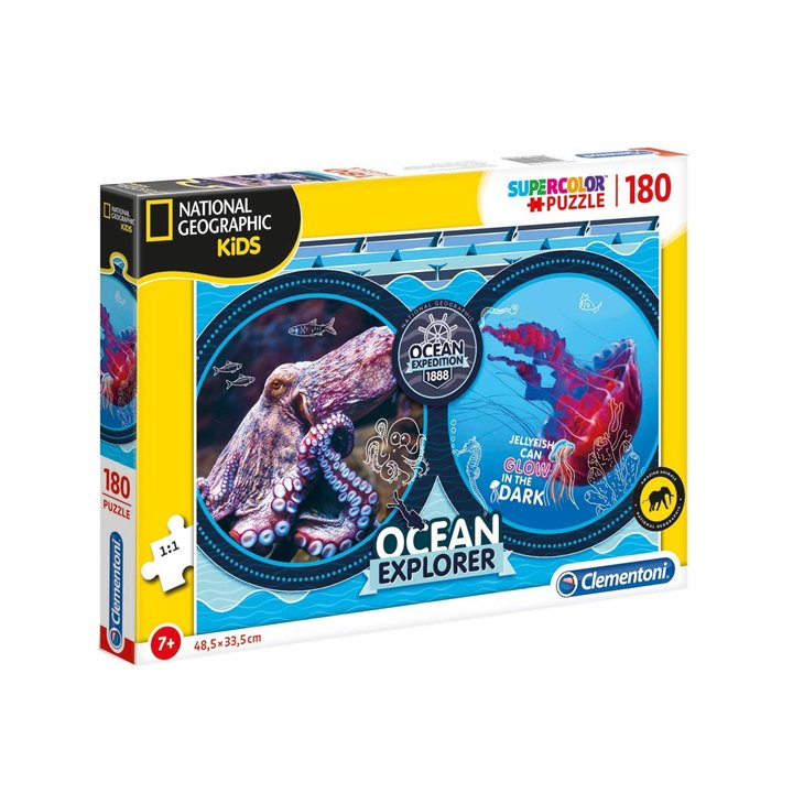 Clementoni, National Geographic Kids, Jigsaw Puzzles 180 pcs - Teknashop Ltd