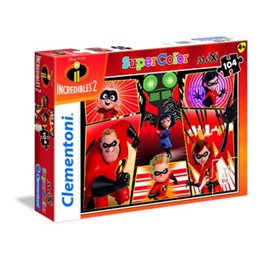 Clementoni, The Incredibles 2, Jigsaw Puzzles 104 - Teknashop Ltd