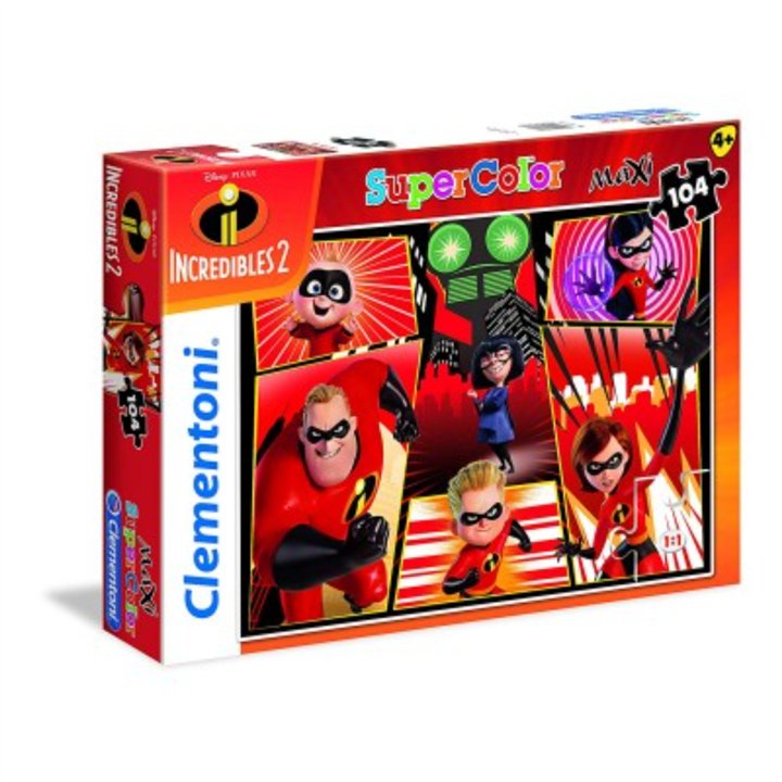 Clementoni, The Incredibles 2, Jigsaw Puzzles 104 - Teknashop Ltd