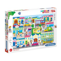 Clementoni, In The City, Jigsaw Puzzles 104 pcs - Teknashop Ltd