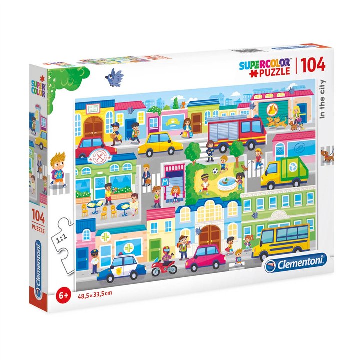 Clementoni, In The City, Jigsaw Puzzles 104 pcs - Teknashop Ltd