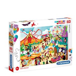 Clementoni, Supercolor, Luna Park, Puzzle, Unisex, 5+ years, 60 pcs - Teknashop Ltd