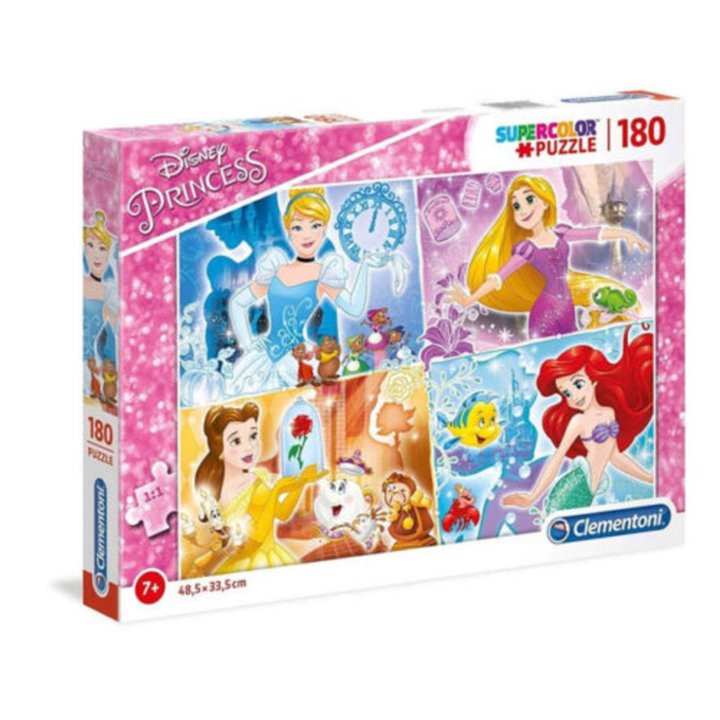 Clementoni, SuperColor, Disney Princess, Puzzle, 29294, For Girls, 7+ years, 180 pcs - Teknashop Ltd