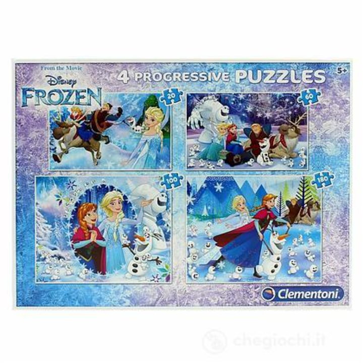 Set, Clementoni, Frozen, Jigsaw Puzzles 20 x 60 x 100 x 180 pcs - Teknashop Ltd