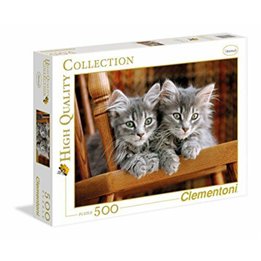 Clementoni, High Quality Collection, Kittens, Puzzle, Unisex, 500 pcs - Teknashop Ltd
