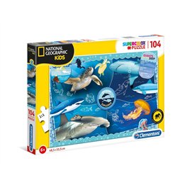 Clementoni, National Geographic Kids, Jigsaw Puzzles 104 - Teknashop Ltd