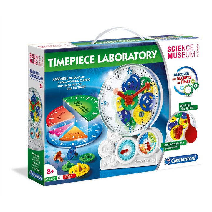 Clementoni, Clock How Is Work Branded Brick Sets - Teknashop Ltd
