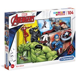 Clementoni, The Avengers, Branded Brick Sets 104 pcs - Teknashop Ltd