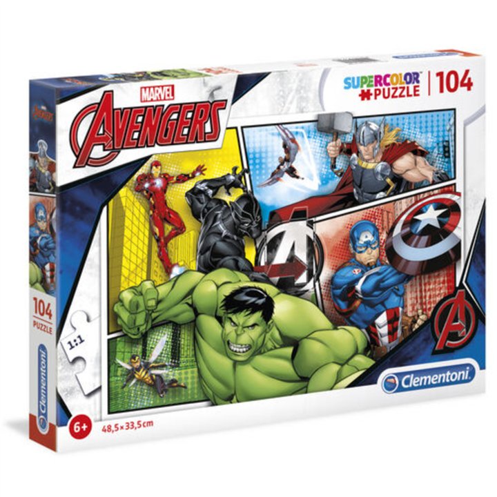 Clementoni, The Avengers, Branded Brick Sets 104 pcs - Teknashop Ltd