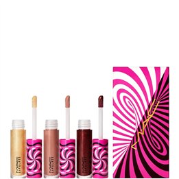 Tiny Tricks Set MAC: Lipglass, Lip Gloss, Optical Delusion, 2.4 g + Lipglass, Lip Gloss, Tiktalk of the Town, 2.4 g + Lipglass, 