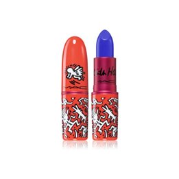 MAC, Viva Glam X Keith Haring, Longwear, Cream Lipstick, Canal Blue, 3 g - Teknashop Ltd