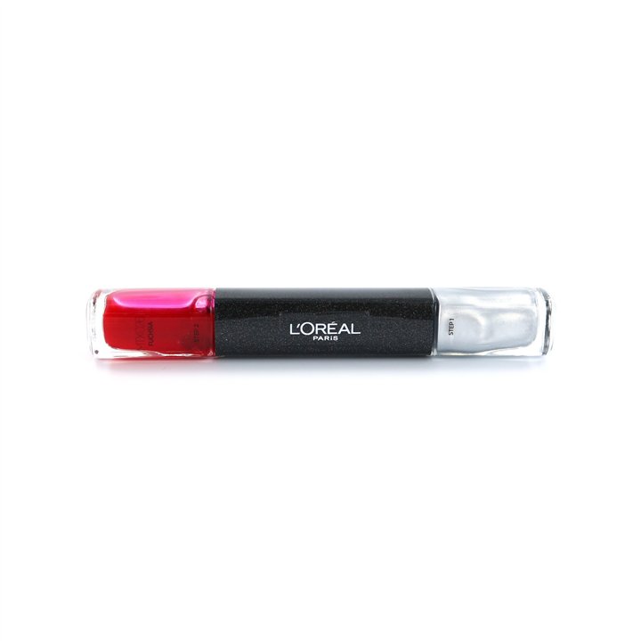 L'Oreal Paris, Infallible, Nail Polish 2-In-1, MTX 026, Fuschia, 2 x, 5 ml - Teknashop Ltd