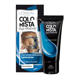 L'Oreal Paris, Colorista Hair Makeup, Semi-Permanent Hair Dye,  #COBALTHAIR, 30 ml - Teknashop Ltd