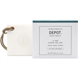 Depot, 600 Body Solutions No. 602, Botanical Complex, Cleansing, Fresh Black Pepper, Scented Soap Bar, Spicy Notes, 100 g - Tekn