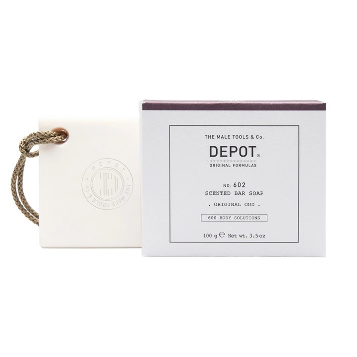 Depot, 600 Body Solutions No. 602, Botanical Complex, Cleansing, Original Oud, Scented Soap Bar, 100 g - Teknashop Ltd