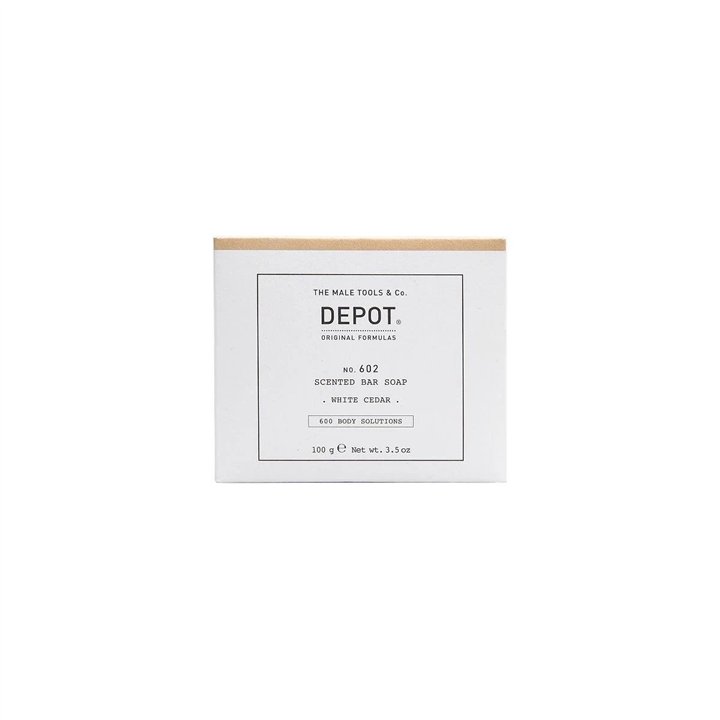 Depot, 600 Body Solutions No. 602, Botanical Complex, Cleansing, White Cedar, Scented Soap Bar, 100 g - Teknashop Ltd
