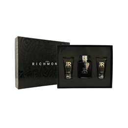 Set John Richmond: Man, Eau De Parfum, For Men, 100 ml + Man, Nourishing, Shower Gel, 50 ml + Man, After-Shave Balm, 50 ml - Tek