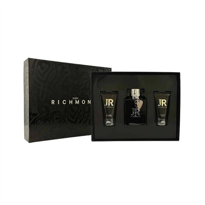 Set John Richmond: Man, Eau De Parfum, For Men, 100 ml + Man, Nourishing, Shower Gel, 50 ml + Man, After-Shave Balm, 50 ml - Tek