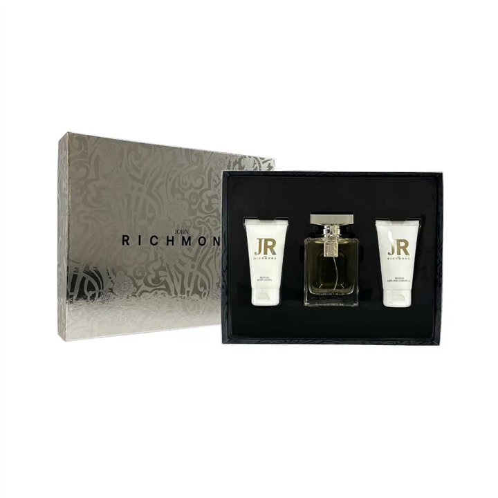 Set John Richmond: John Richmond, Natural, Hydrating, Body Lotion, 50 ml + Black Metal, Natural, Cleansing, Shower Gel, 50 ml + 