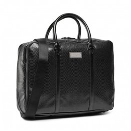 Guess, Guess, Leather, Leather Briefcase, Laptop Compartiment, Black, 40 x 30 x 9 cm, For Men - Teknashop Ltd