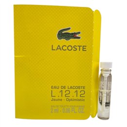 Lacoste, Eau de Lacoste L.12.12 Jaune - Optimistic, Eau De Toilette, For Men, 2 ml *Vial - Teknashop Ltd