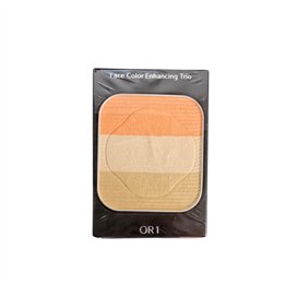 Shiseido, Face Color Enhancing Trio, Non-Comedogenic, Blushing/Sculpting & Harmonizing, Face Palette, Or1, Peach, 3 Shades, 7 g 