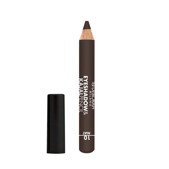 Deborah, Deborah, Blending, Matt, Eyeshadow & Kajal Eyeliner 2-In-1, 10, Brown, 2 g *Tester - Teknashop Ltd