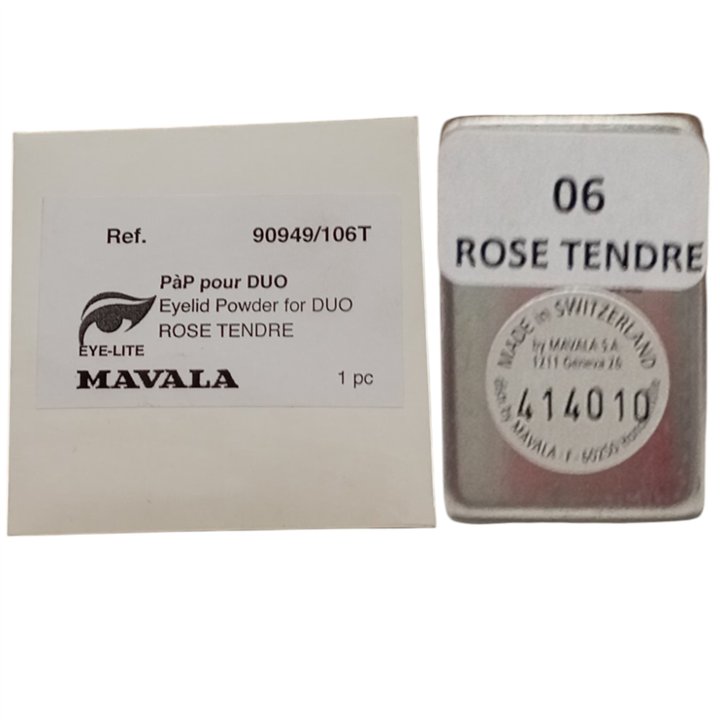 Mavala, Duo Satin, Eyeshadow Powder, Rose Tendre, x, 1.2 g *Tester - Teknashop Ltd