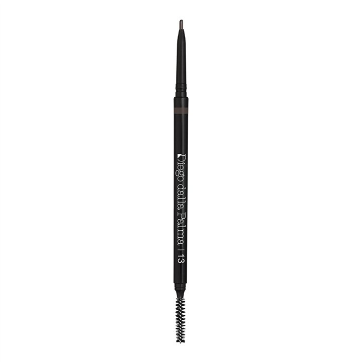 Diego Dalla Palma, High-Precision, Waterproof, Long Lasting, Retractable, Eyebrow Cream Pencil & Brush 2-In-1, 13, Charcoal Grey